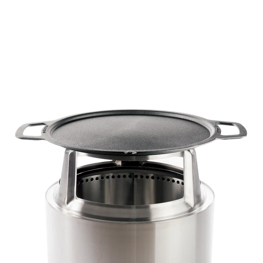19.5" Fire Pit Cast Iron Griddle Top + Hub