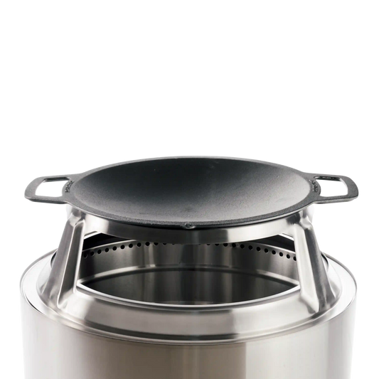 27" Fire Pit Cast Iron Wok Top + Hub