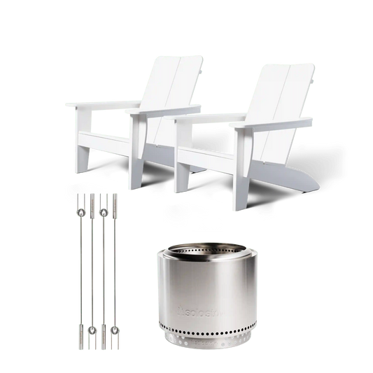 Bonfire 19.5" Fire Pit Deluxe Deck Bundle