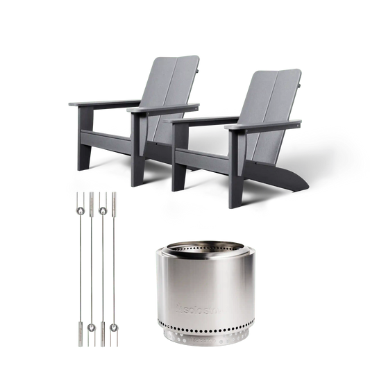 Bonfire 19.5" Fire Pit Deluxe Deck Bundle