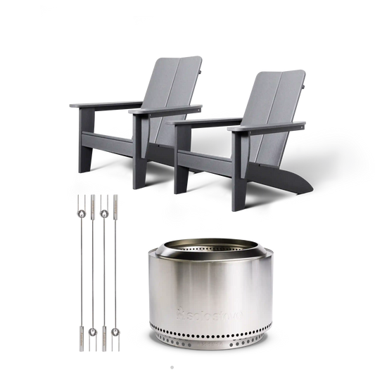 Yukon 27" Fire Pit Deluxe Deck Bundle