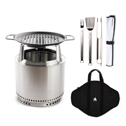 Bonfire 19.5" Fire Pit Flame and Feast Bundle